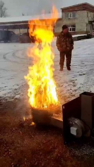 5171.mp4 Горелка на лузге подсолнечника