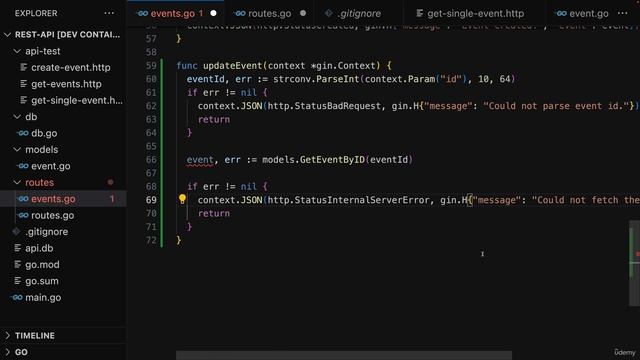 175 Registering an Update Event Route & Handler смотреть онлайн
