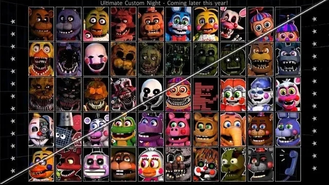 [Speed Edit FNAF] Ultimate Custom Night Selection Screen Adventure Version
