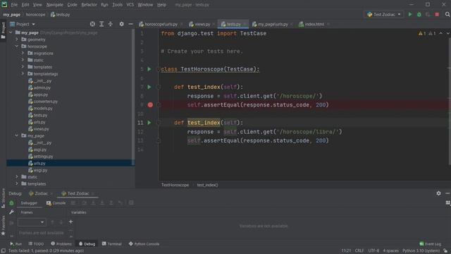 Тестирование представлений Django смотреть онлайн