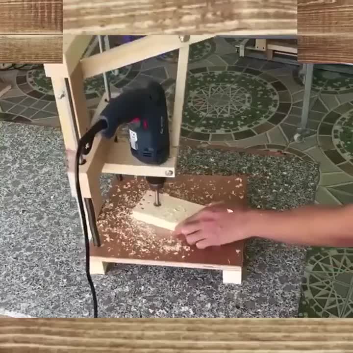 Настоящий сверлильный станок. смотреть онлайн