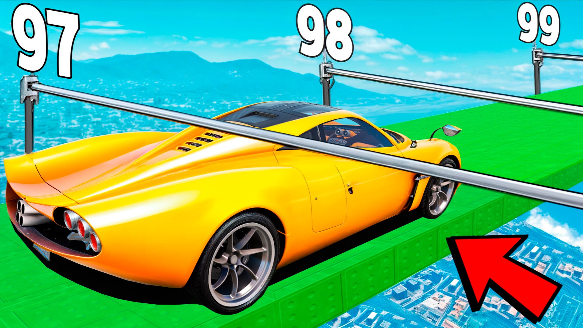 Как далеко проедет ЧИТ ТАЧКА в ГТА 5 Моды? Узко низко в GTA 5! Обзор мода в GTA 5 смотреть онлайн