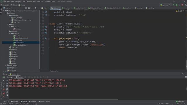 78 FormView Class Based View. Курс по Django смотреть онлайн