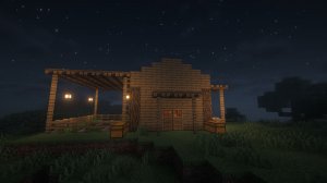 Город в майнкрафт. Деревенский домишко . Часть № 1