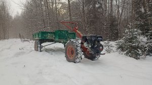 МОТОБЛОК "АГРО" ТЕСТ ПО СНЕГУ, Шины 7-12, видео для любителей мотоблоков)