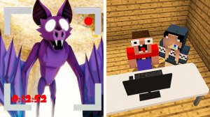 2 НУБА И ДЕВУШКА ПРО ЗАСНЯЛИ ЛЕТУЧУЮ МЫШЬ ИЗ 99 НОЧЕЙ В ЛЕСУ РОБЛОКС В МАЙНКРАФТ