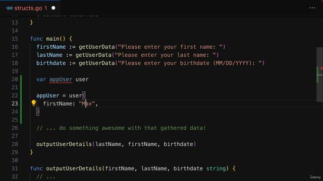 077 Instantiating Structs & Struct Literal Notation смотреть онлайн