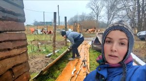 УРАГАН СОРВАЛ ПЛАНЫ. СПАСАЕМ ЗАБОР, А В ДОМЕ — ПЕРВЫЙ КОТЁЛ!