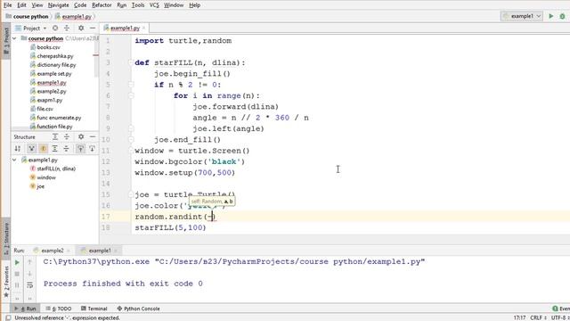 Как нарисовать звездное небо turtle | Программирование на Python смотреть онлайн