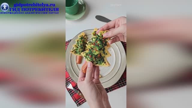 Новогодние елочки с сосисками на завтрак смотреть онлайн