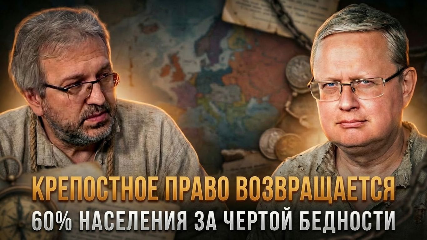 КРЕПОСТНОЕ ПРАВО ВОЗВРАЩАЕТСЯ. Почему 60% населения за чертой бедности? | Михаил Делягин смотреть онлайн