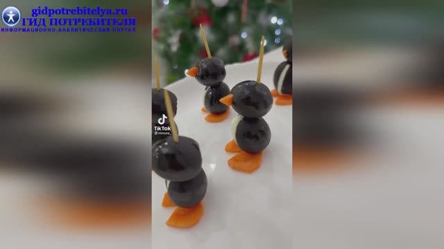 Праздничные пингвины на новогодний стол смотреть онлайн