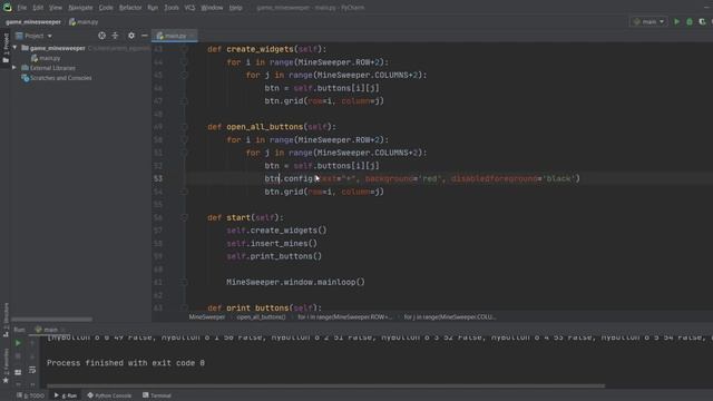 Игра "Сапер" на Python, создаем барьерные элементы. Minesweeper in Python Tkinter смотреть онлайн