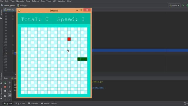 Создаем игру Змейка на python pygame Часть 10 Создаем меню Snake game Python смотреть онлайн