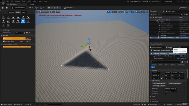 2 - Add Terrain First Brush