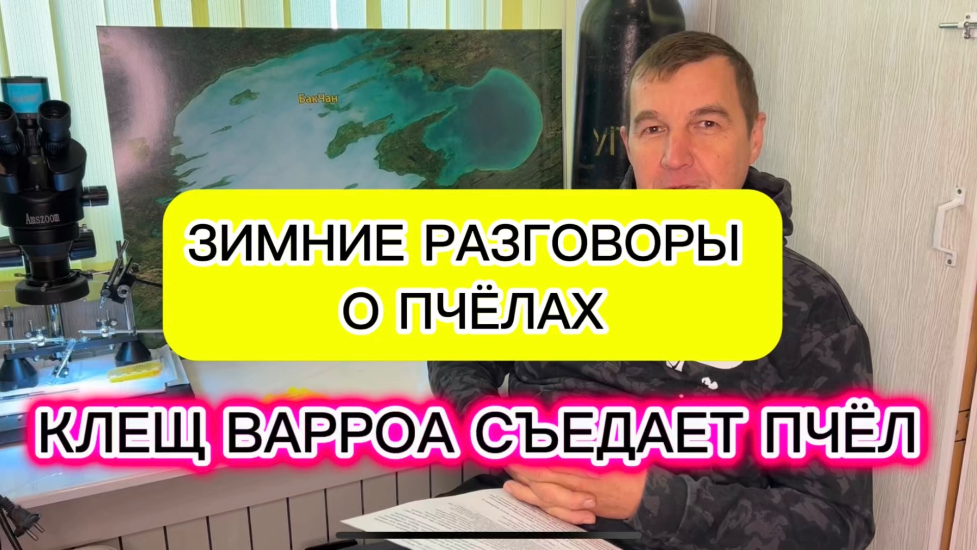 Клещ Варроа съедает пчёл‼️ Зимние разговоры о пчёлах смотреть онлайн