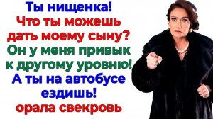 Свекровь назвала меня нищенкой! Я отвезла её в свой особняк! | Семейные Драмы | Жизненные Истории