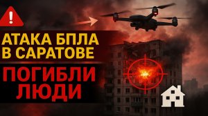 СРОЧНО: Атака дрона по жилому дому в Саратове — есть погибшие