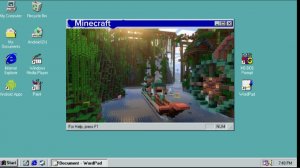 Я запустил Minecraft на windows 98 simulator