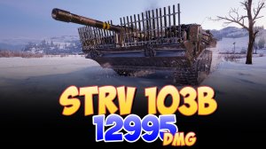 Strv 103B - 5 Фрагов 12.9K Урона • Мир Танков