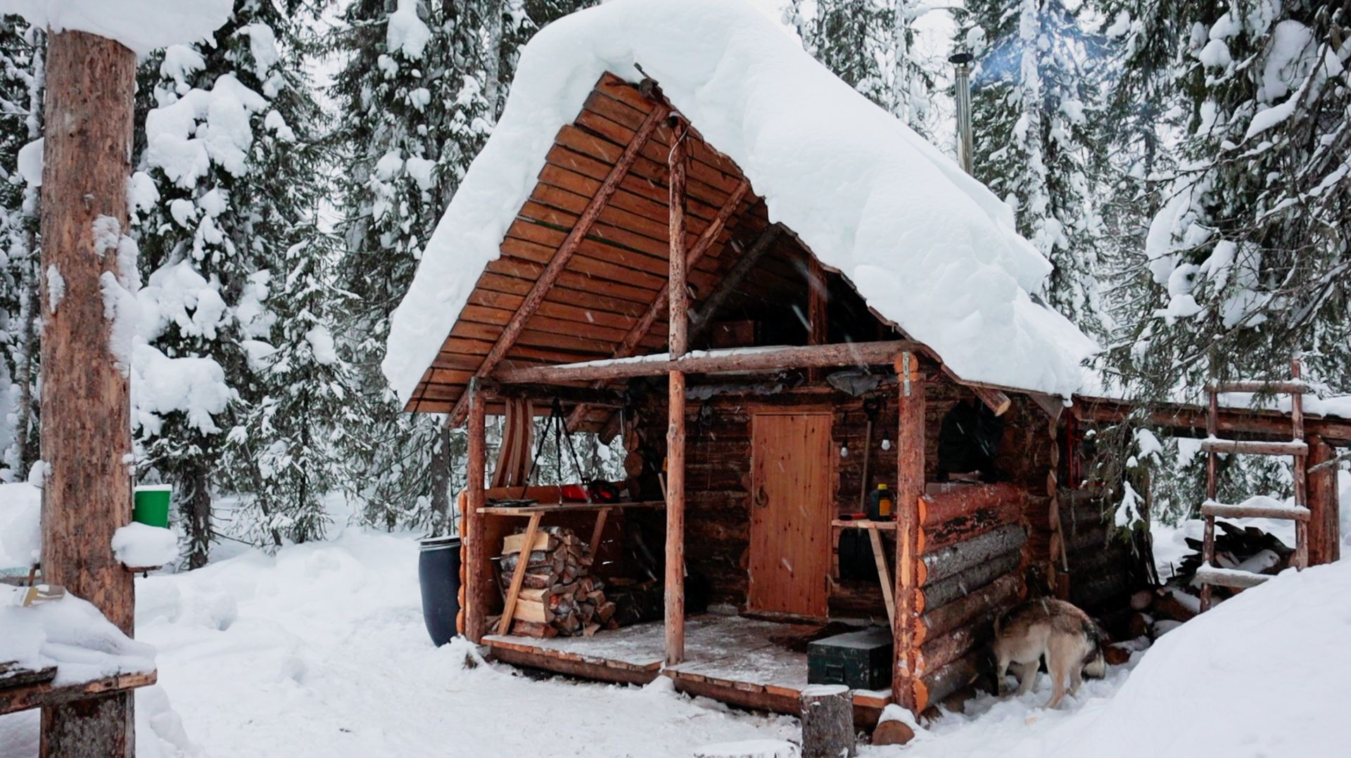 Живу в ТАЙГЕ с ДЕВУШКОЙ | Натопили БАНЮ и ПРЫГАЕМ В СНЕГ смотреть онлайн