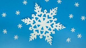 Красивая снежинка на Новый год из бумаги а4 своими руками в школу