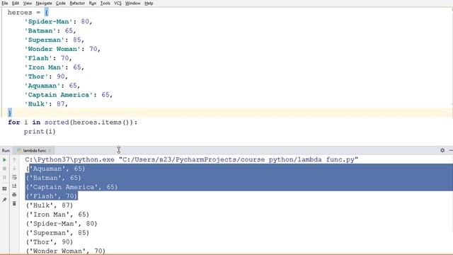 Как отсортировать словарь Python. Сортировка словаря по значениям смотреть онлайн