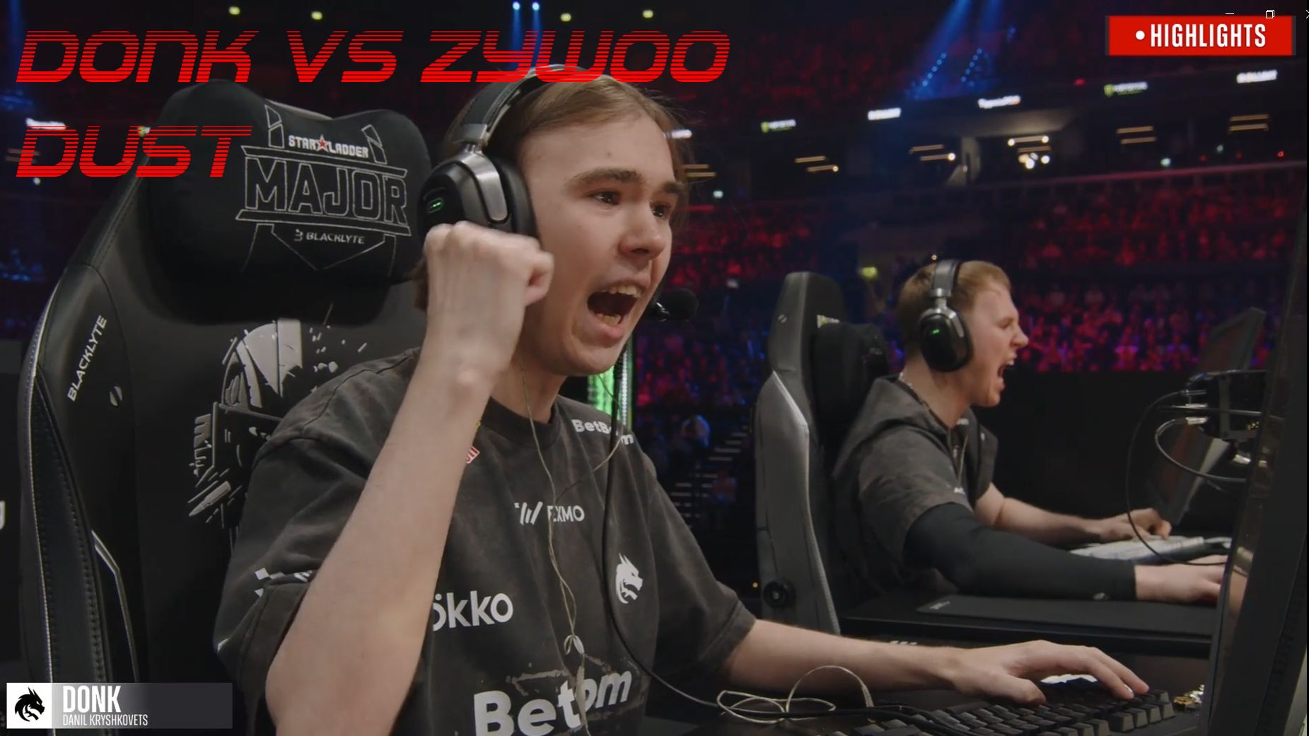 Donk Vs ZywOo - Полуфинал - StarLadder Budapest Major 2025 Team Spirit Vs Vitality - DUST - CS2