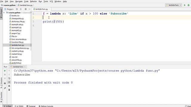 Как использовать условный оператор в Lambda функции смотреть онлайн