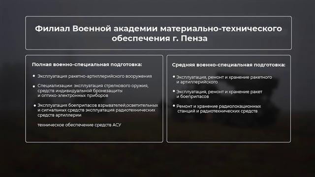 Военная академия материально-технического обеспечения имени генерала армии А.В.Хрулева смотреть онлайн