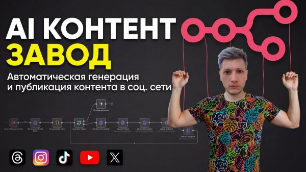 AI-Контент завод на n8n. Автоматическая генерация и публикация в соц. сети. Blotato + kie.ai.