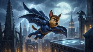 Щенячий патруль, Скай, Маршал, Эверест, Гончик, Крепыш и Зума  получили костюмы Бэтмена