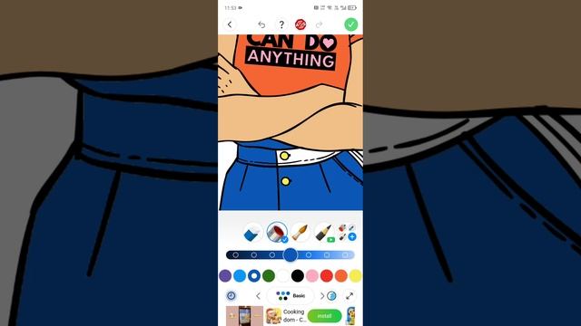 Раскрашиваем девку!