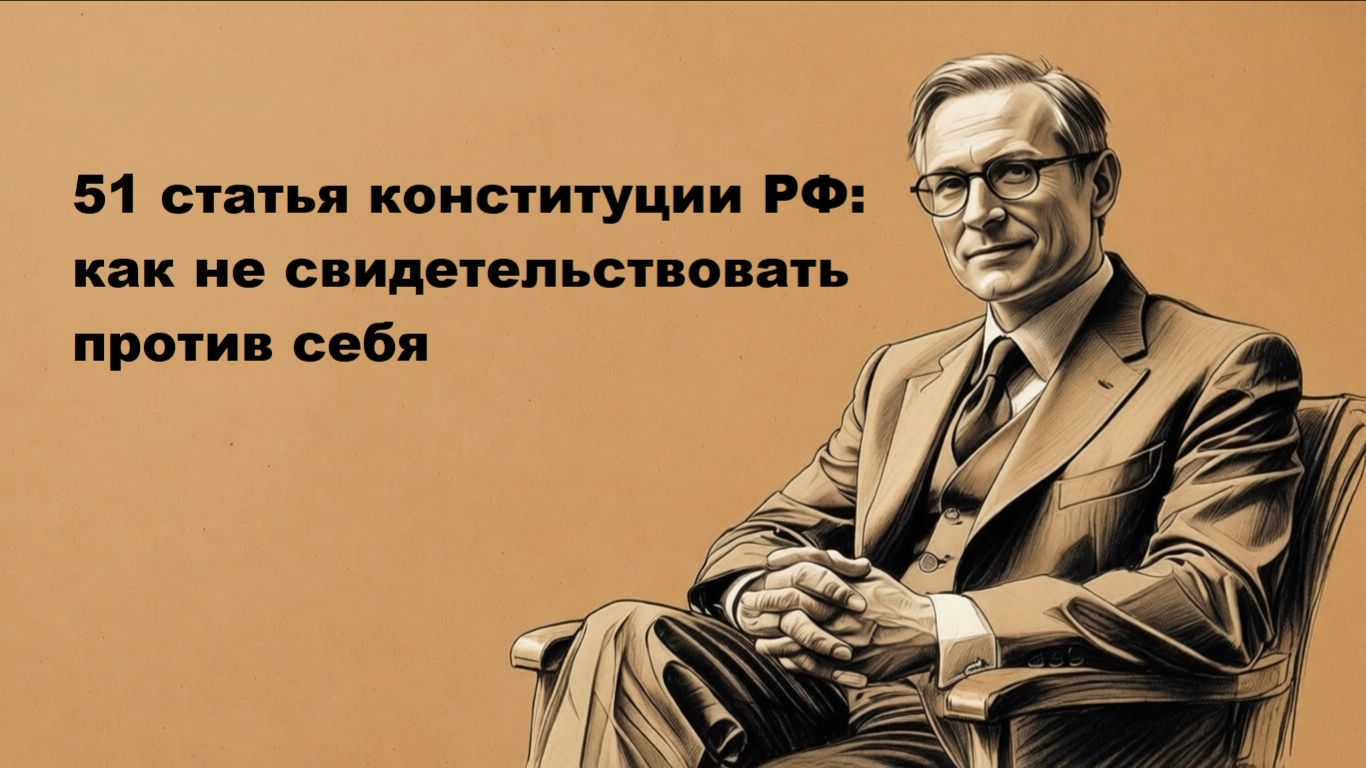 51 статья конституции РФ простыми словами: как не свидетельствовать против себя и какие есть уловки смотреть онлайн
