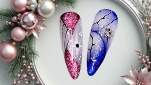 Идеи дизайна ногтей к Новому году 2026. МК