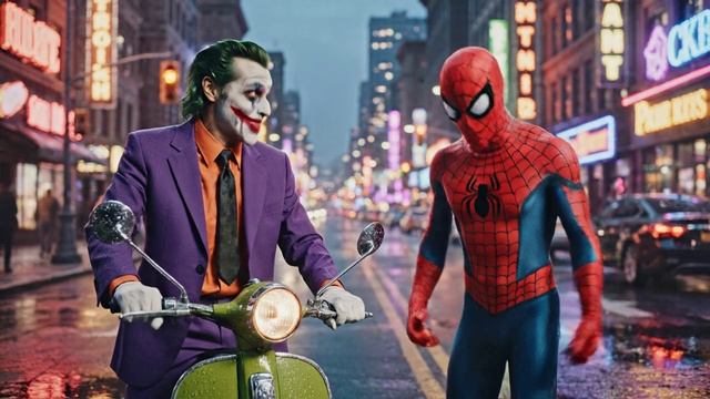 Джокер и Человек-паук столкнулись смотреть онлайн