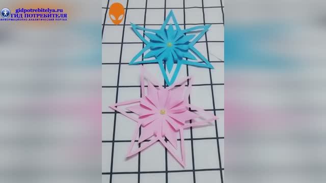 Бумажные снежинки на Новый год - как просто сделать с детьми