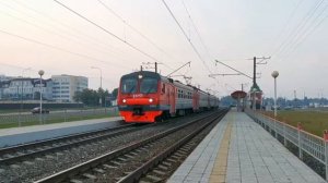 Московская ЭД4М-0254 РЭКС следует по маршруту 6155 Саранск-1 - Зубова Поляна