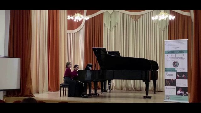 В.А.Моцарт Соната Ре мажор К.381 Исп . Клюева Анастасия и Степанова Ульяна смотреть онлайн