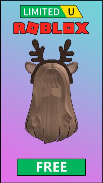 🦌ПОЛУЧАЕМ БЕСПЛАТНО Рождественские Волосы с Рожками Оленя 2025 #roblox #freeugc #роблокс