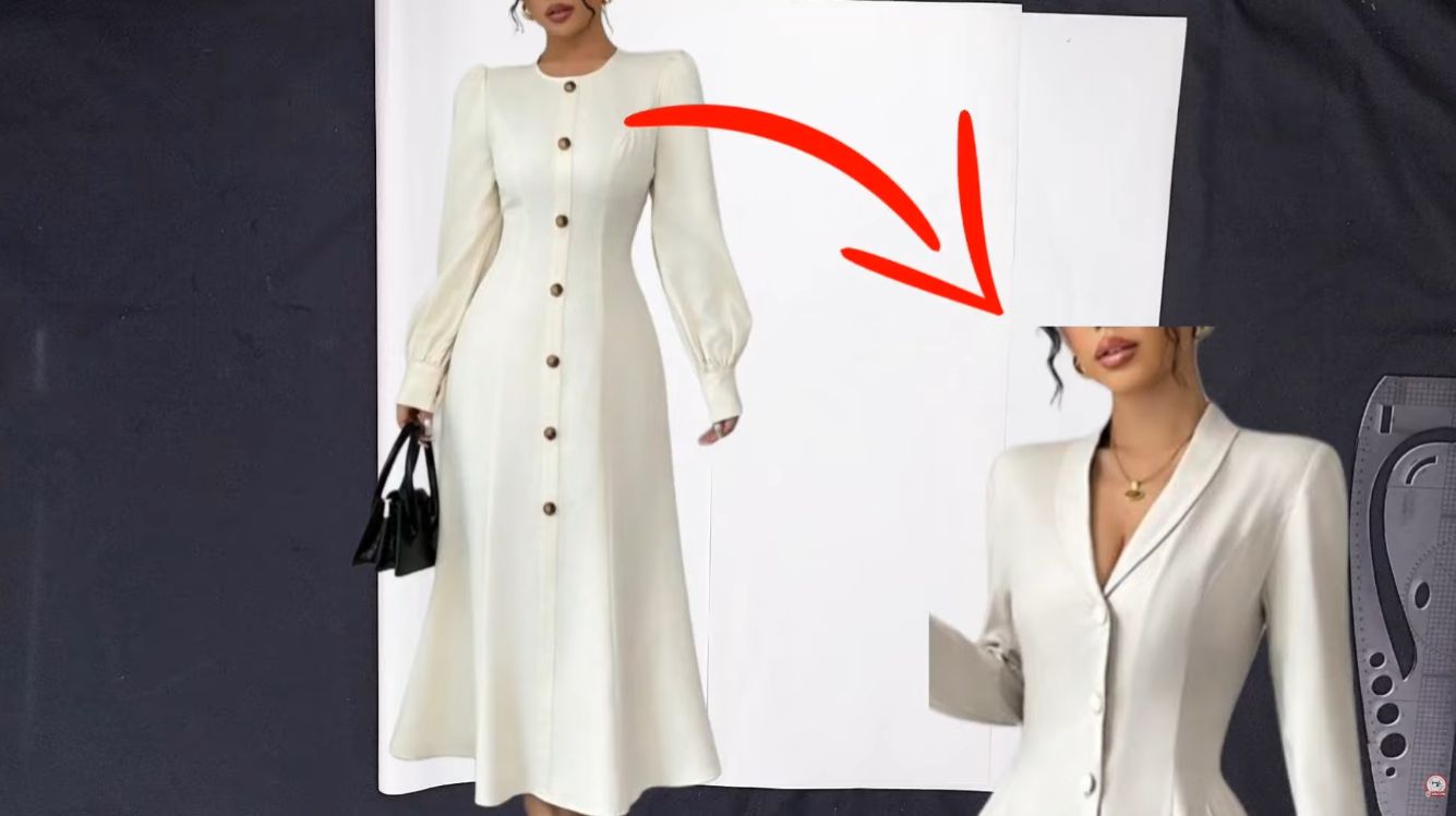 Моделирование платье с воротником шалька смотреть онлайн