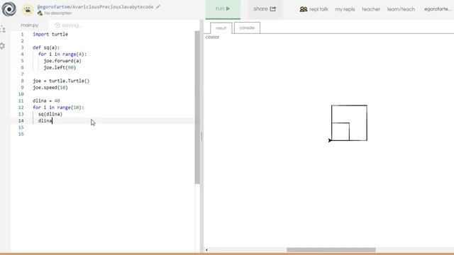 Знакомство с модулем Turtle | Программирование на Python смотреть онлайн