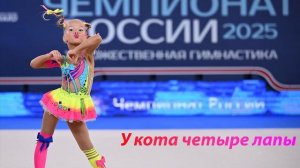 №153 У кота четыре лапы (1:30)/Индивидуальная программа/Музыка для художественной гимнастики
