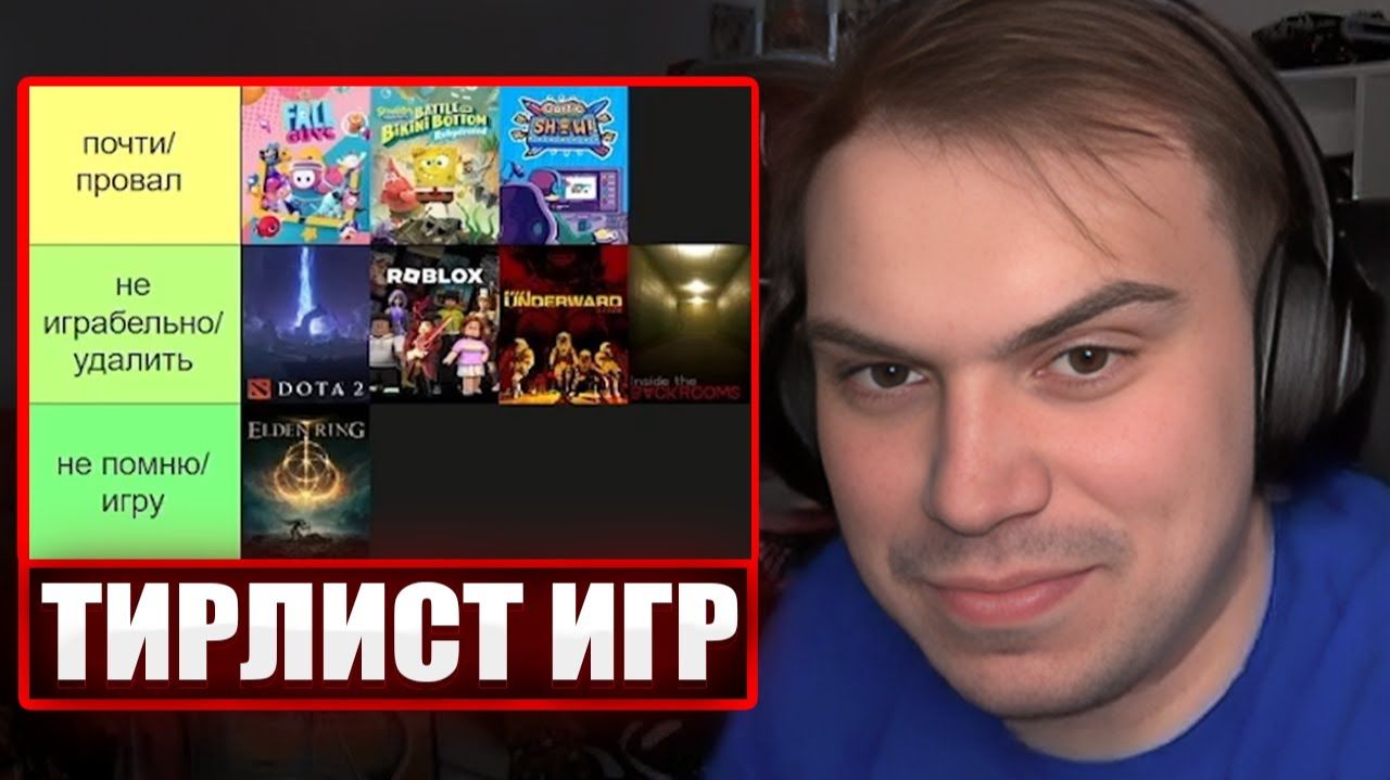 ГЛЕБ СОСТАВЛЯЕТ ТИРЛИСТ ИГР | Sasasvot смотреть онлайн