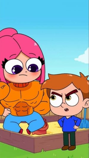 СТАЛА СТАРОЙ В САДИКЕ #луана #анимация #мультик #челлендж