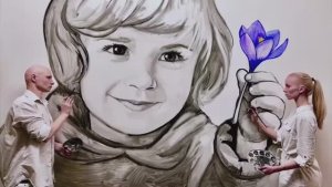 КРОКУС СИТИ ХОЛЛ. Памяти погибших от рук террористов. Художники Арт-Бегма.