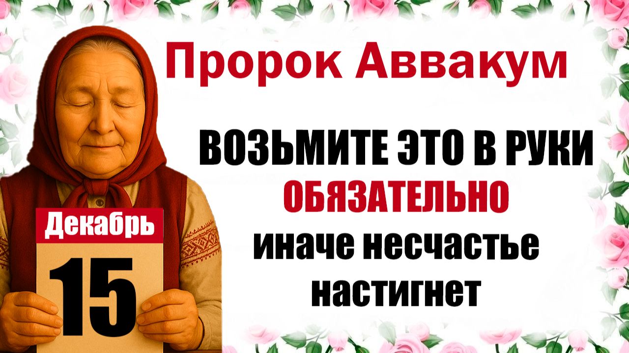15 декабря церковный праздник Аввакумов день смотреть онлайн