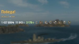 Линкор Iwami: +290к урона 5 фрагов - Мир кораблей (World of Warships)