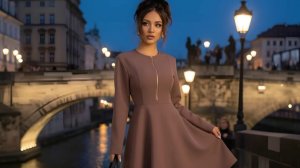 Моделирование платье-макси с рельефным швом и молнией