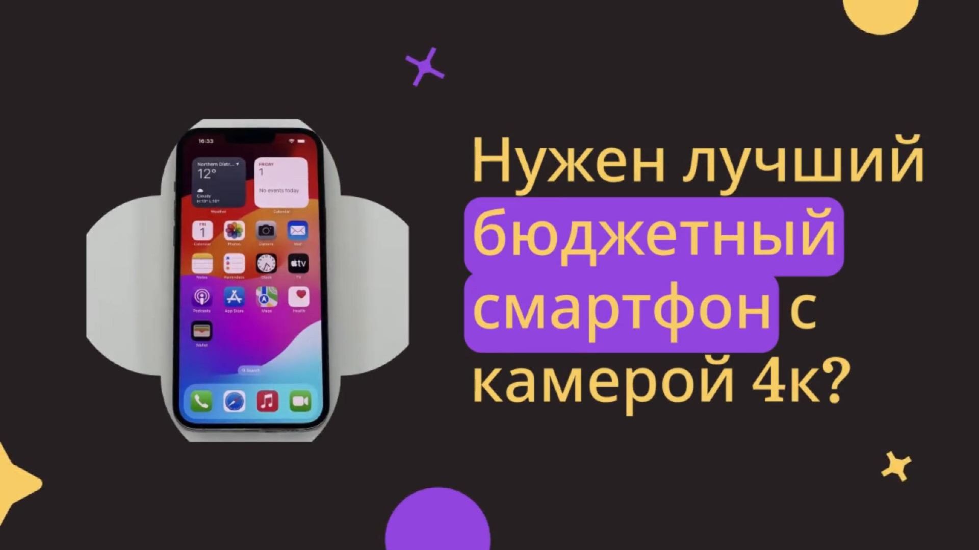 Бюджетный смартфон с камерой 4К